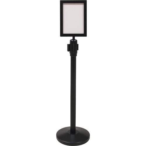 Sign Frame for Crowd Control Post, Black Canadian Safety Group Inc.
