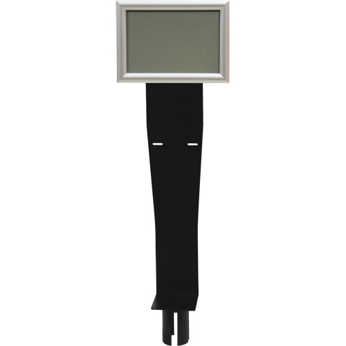 Sign & Dispenser Holder for Crowd Control Post, Black Canadian Safety Group Inc.