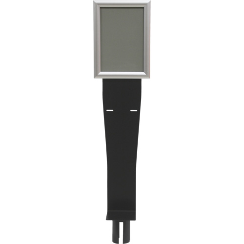 Sign & Dispenser Holder for Crowd Control Post, Black Canadian Safety Group Inc.