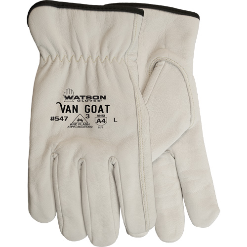 Gants de travail r&eacute;sistants aux coupures Van Goat, Grand, 36 cal/cm², Niveau 3, NFPA 70E Canadian Safety Group Inc.