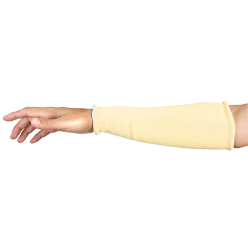 Contender Cut-Resistant Composite-Knit Sleeves, Aramid, 18", ASTM ANSI Level A5, Yellow Canadian Safety Group Inc.