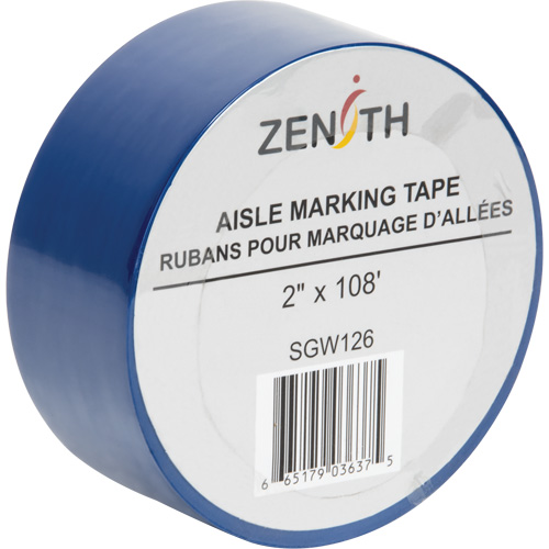 Ruban pour marquage d'all&eacute;es, 2" x 108', PVC, Bleu Canadian Safety Group Inc.