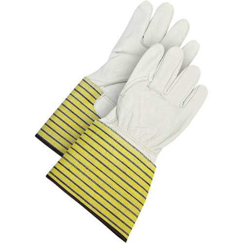 Gants d'ajusteur traditionnels, Grand, Paume en Cuir fleur de vache, Doublure en Molleton Canadian Safety Group Inc.