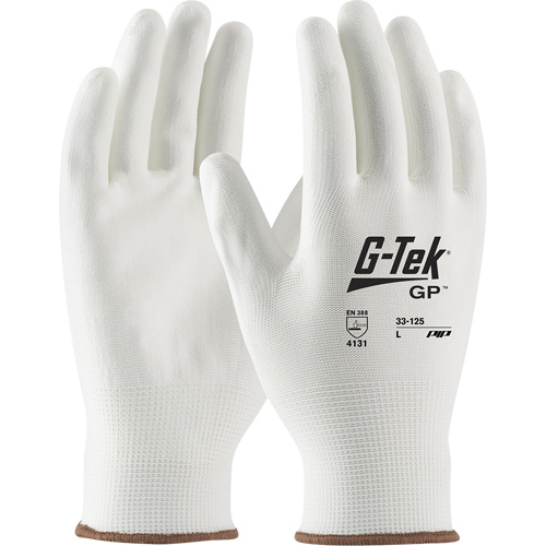 Gants enduits G-Tek GP, Petit, R&ecirc;vetement Polyur&eacute;thane, Calibre 13, Enveloppe en Nylon Canadian Safety Group Inc.