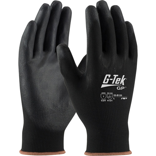Gants enduits G-Tek GP, Petit, R&ecirc;vetement Polyur&eacute;thane, Calibre 13, Enveloppe en Nylon Canadian Safety Group Inc.