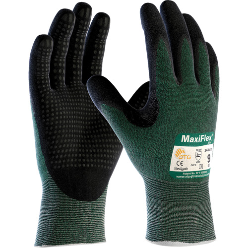 Gants ATG MaxiFlex Cut, Taille Petit, Calibre 15, Rev&ecirc;tement Mousse de nitrile, Enveloppe en Fil technique, ASTM ANSI niveau A2/EN 388 niveau 3/EN 388 niveau B Canadian Safety Group Inc.