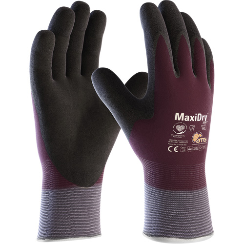 ATG MaxiDry&reg; Zero Coated Gloves with Thermal Lining, Small, Foam Nitrile Coating, 15 Gauge, Nylon/Spandex Shell Canadian Safety Group Inc.