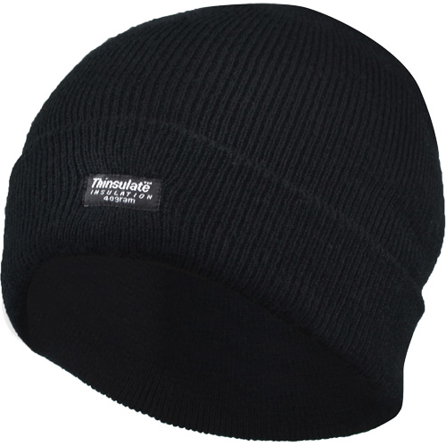 Tuque doubl&eacute;e &agrave; rebord, Doublure en Thinsulate, Taille unique, Noir Canadian Safety Group Inc.