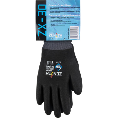 Gants enduits ZX-30° de premi&egrave;re qualit&eacute;, 2T-Grand, R&ecirc;vetement Mousse de PVC, Calibre 15, Enveloppe en Nylon Canadian Safety Group Inc.