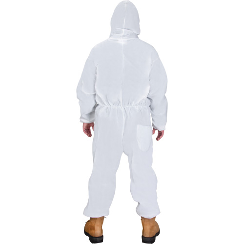 Hooded Coveralls, 4X-Large, White, SMS Canadian Safety Group Inc.