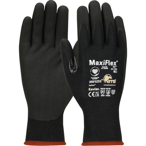Gants compatibles avec les &eacute;crans tactiles ATG MaxiFlex Cut, Taille T-petit, Calibre 15, Rev&ecirc;tement Mousse de nitrile, Enveloppe en Polyester/Kevlar, ASTM ANSI niveau A4/EN 388 niveau 3/EN 388 niveau D Canadian Safety Group Inc.