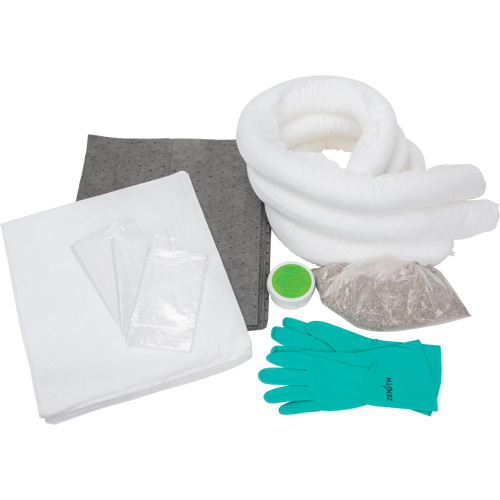 Spill Kit, Oil Only/Universal, Bag, 10 US gal. Absorbancy Canadian Safety Group Inc.