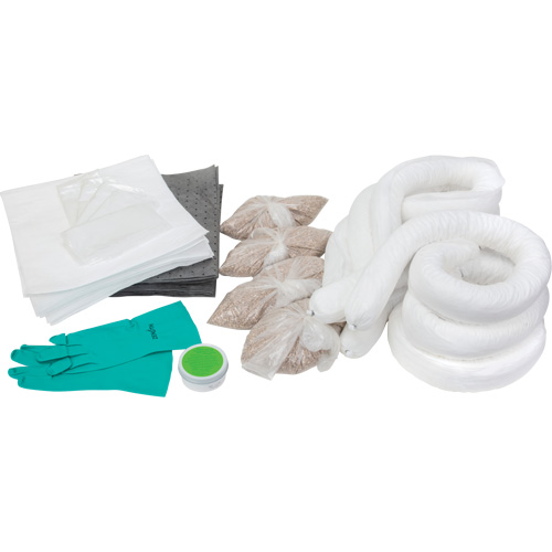 Trousse d'&eacute;quipement de lutte contre les d&eacute;versements, Huile seulement/Universel, Overpack, Absorbance de 20 gal. US Canadian Safety Group Inc.