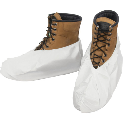 Couvre-chaussures, Taille unique, Microporeux, Blanc Canadian Safety Group Inc.