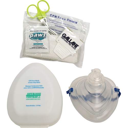 CPR Pocket Face Mask & Accessories Kit, Reusable Mask, Class 2 Canadian Safety Group Inc.