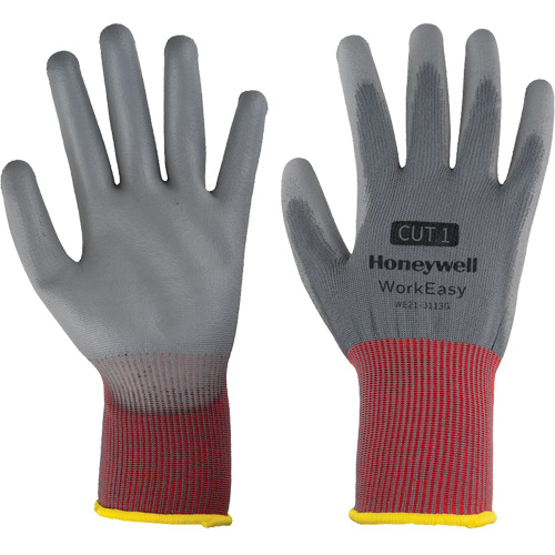 Gants de protection contre les coupures WorkEasy, Taille 6/T-petit, Calibre 13, Rev&ecirc;tement Polyur&eacute;thane, Enveloppe en Polyester, EN 388 niveau 1 Canadian Safety Group Inc.