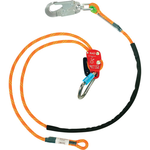 Longe de s&eacute;curit&eacute; avec dispositif de r&eacute;glage RAD, 1 branches, 6', Classe CSA F Canadian Safety Group Inc.