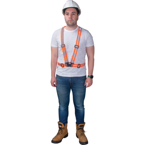 Harnais pour la circulation, Orange haute visibilit&eacute;, Couleur r&eacute;fl&eacute;chissante Argent, Grand Canadian Safety Group Inc.