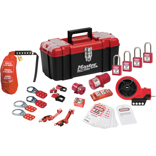 Premier Lockout Kit with Zenex Thermoplastic Locks, Electrical Kit, 21 Components Canadian Safety Group Inc.