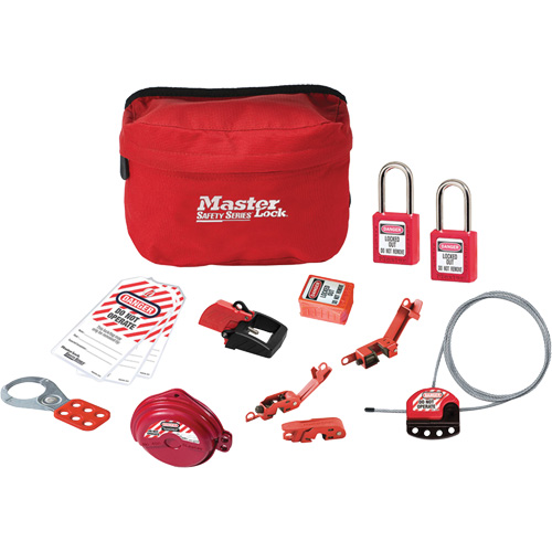 Standard Lockout Kit with Zenex Thermoplastic Locks, Electrical/Valve Kit, 14 Components Canadian Safety Group Inc.