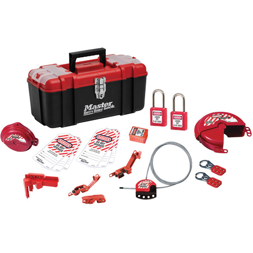 Basic Lockout Kit with Zenex Thermoplastic Locks, Electrical/Valve Kit, 19 Components Canadian Safety Group Inc.