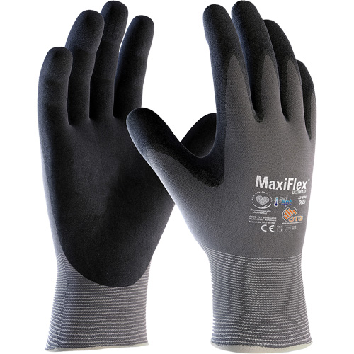 Gants compatibles avec les &eacute;crans tactiles ATG MaxiFlex Ultimate AD-APT, T-petit, R&ecirc;vetement Nitrile, Calibre 15, Enveloppe en Nylon/&eacute;lasthanne Canadian Safety Group Inc.