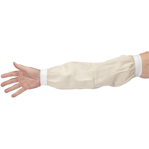 Manchettes, 18", Coton, Blanc Canadian Safety Group Inc.