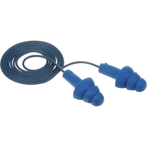Bouchons d'oreilles pr&eacute;moul&eacute;s E-A-R Ultrafit , Avec cordon, Taille unique, Vrac - Sac en poly, NRR dB NRR 25 dB Canadian Safety Group Inc.