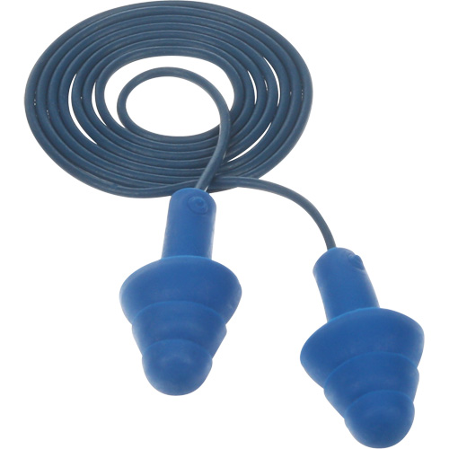 Bouchons d'oreilles pr&eacute;moul&eacute;s E-A-R Ultrafit , Avec cordon, Taille unique, Vrac - Sac en poly, NRR dB NRR 25 dB Canadian Safety Group Inc.