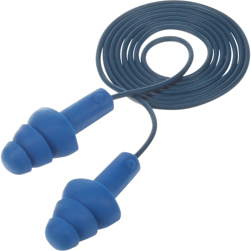 Bouchons d'oreilles pr&eacute;moul&eacute;s E-A-R Ultrafit , Avec cordon, Taille unique, Vrac - Sac en poly, NRR dB NRR 25 dB Canadian Safety Group Inc.