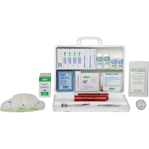 Trousse de premiers soins de base, R&eacute;pond &agrave; la norme CSA Z1220-17 type 2 environnements &agrave; faible risque, Moyen (26-50 travailleurs) Canadian Safety Group Inc.