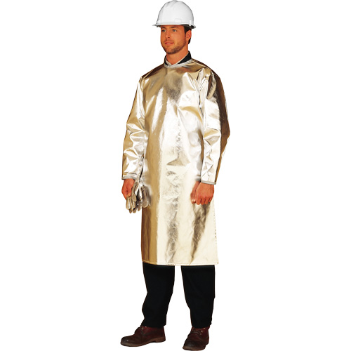 Long tablier/sarrau de protection thermique ALM 300, 48" lo, Fibre de verre aluminis&eacute;e Canadian Safety Group Inc.