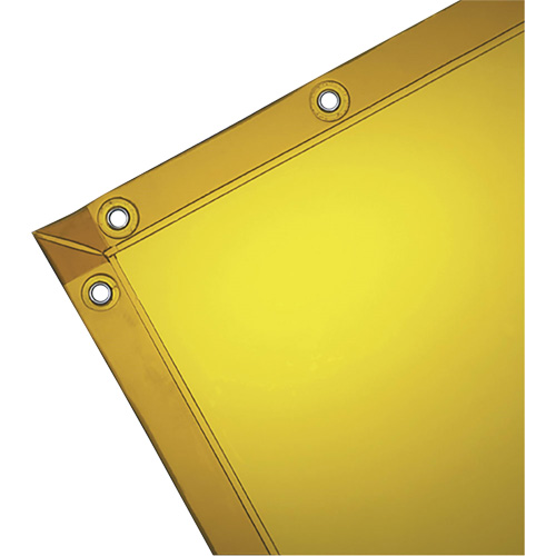 Rideau pour soudure, 72" x 96", Transparence &eacute;lev&eacute;, Jaune Canadian Safety Group Inc.