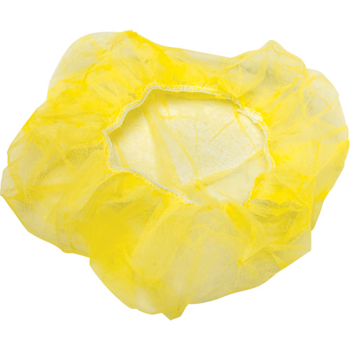 Bouffant Caps, Polypropylene, 21", Yellow Canadian Safety Group Inc.