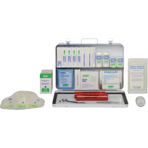 Trousse de premiers soins, R&eacute;pond &agrave; la norme CSA Z1220-17 type 2 environnements &agrave; faible risque, Moyen (26-50 travailleurs) Canadian Safety Group Inc.