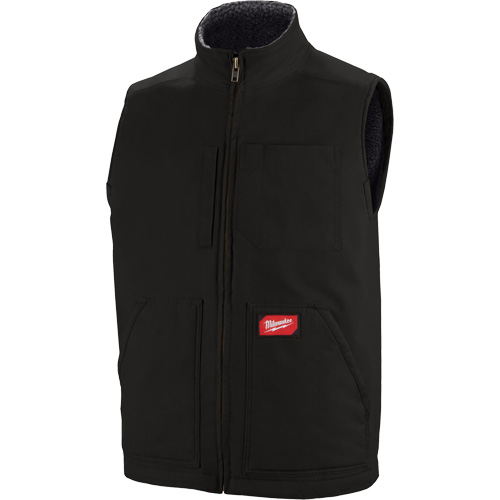 Veste doubl&eacute;e en sherpa ultra-r&eacute;sistante, Hommes, Petit, Noir Canadian Safety Group Inc.