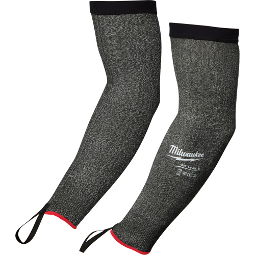 Manches de protection, Poly&eacute;thyl&egrave;ne, 16", ANSI/ISEA 105 niveau 5/EN 388 niveau E, Gris Canadian Safety Group Inc.