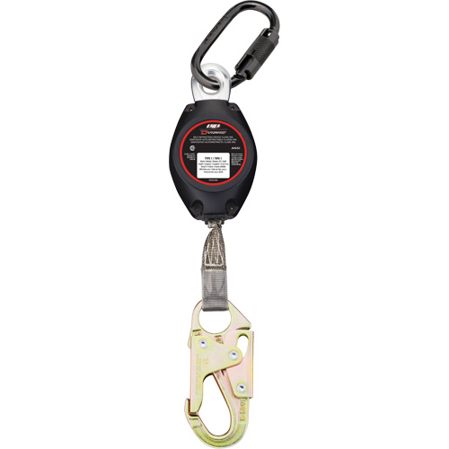 Dynamic Small Snap Hook Self-Retracting Lifeline, 7', Polyester, Swivel Canadian Safety Group Inc.