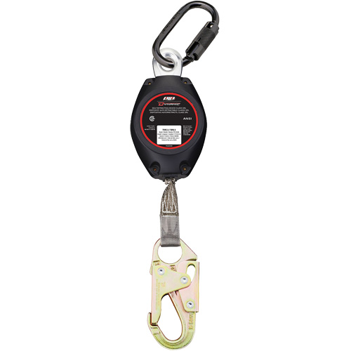Dynamic Small Snap Hook Self-Retracting Lifeline, 11', Polyester, Swivel Canadian Safety Group Inc.