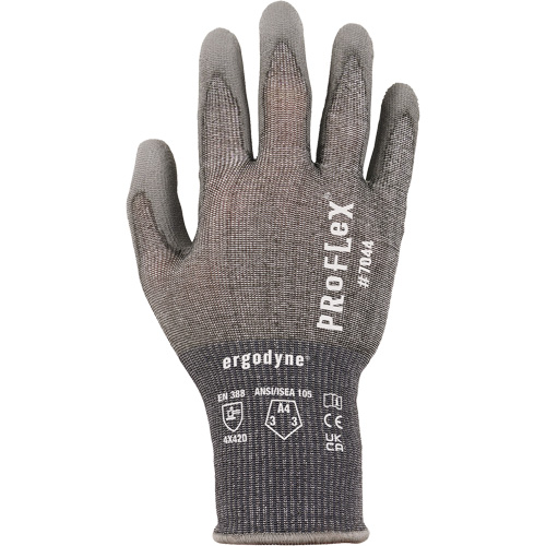 Gants r&eacute;sistant &agrave; la coupe Proflex 7025, Taille Petit, Calibre 18, Rev&ecirc;tement Polyur&eacute;thane, Enveloppe en Nylon/PEHP/Spandex, ASTM ANSI niveau A2/EN 388 niveau B Canadian Safety Group Inc.