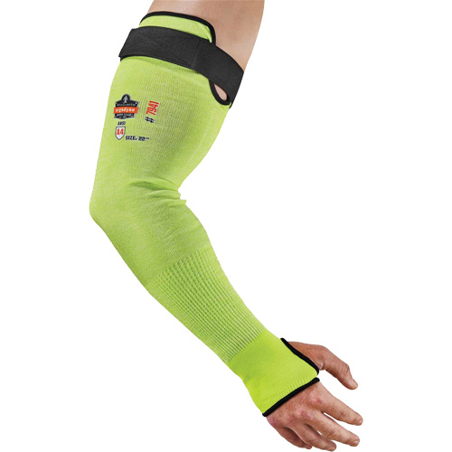 Manche de protection contre la coupe ProFlex 7941-PR, TenaLux, 22", ASTM ANSI niveau A4/EN 388 niveau D, Lime haute visibilit&eacute; Canadian Safety Group Inc.