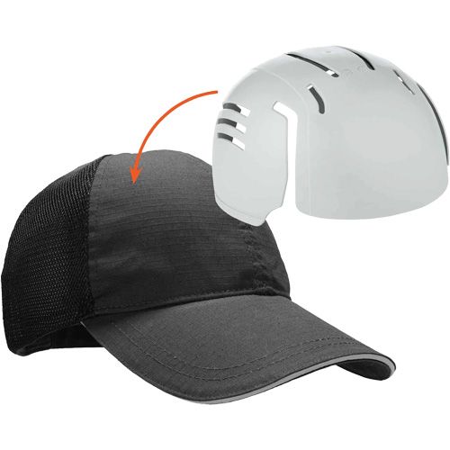 Casquette de baseball standard Skullerz 8946 avec encart, Noir Canadian Safety Group Inc.