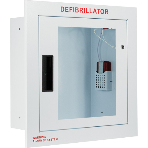 Grande armoire enti&egrave;rement encastr&eacute;e avec alarme, Zoll AED Plus/Zoll AED 3/Cardio-Science/Physio-Control Pour, Non m&eacute;dical Canadian Safety Group Inc.