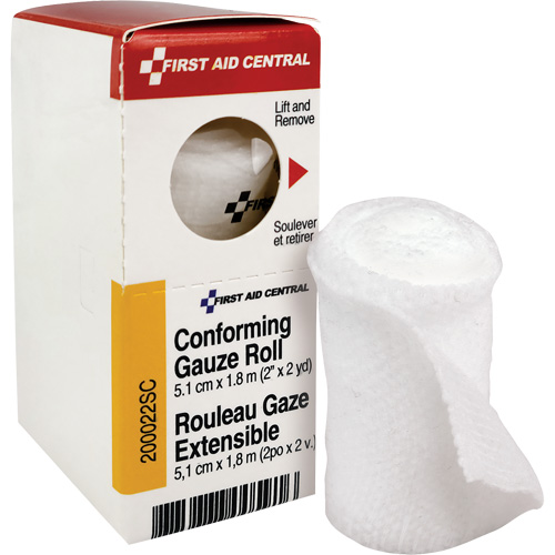 Recharge de bandage en gaze &eacute;tirable et conforme SmartCompliance, Rouleau, 6' lo x 2" la, St&eacute;rile, Dispositif m&eacute;dical Classe 1 Canadian Safety Group Inc.