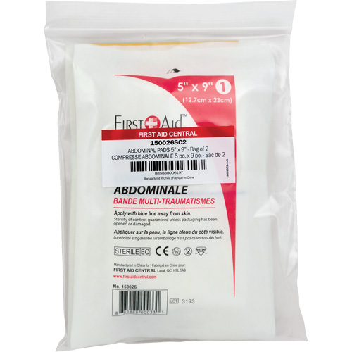 Recharge tampons pour trauma abdominal SmartCompliance Canadian Safety Group Inc.