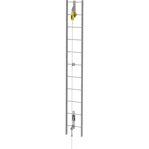 Ensemble de c&acirc;bles de s&eacute;curit&eacute; pour &eacute;chelle verticale Latchways, Acier inoxydable Canadian Safety Group Inc.