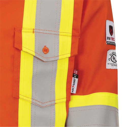 7743 Chemise de s&eacute;curit&eacute; ignifug&eacute;e FR-Tech, Petit, Orange haute visibilit&eacute; Canadian Safety Group Inc.