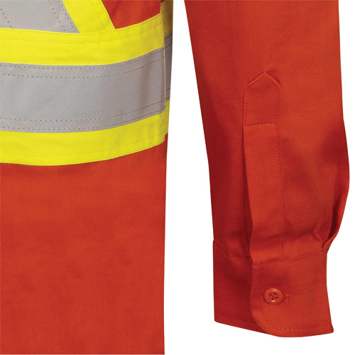 7743 Chemise de s&eacute;curit&eacute; ignifug&eacute;e FR-Tech, Petit, Orange haute visibilit&eacute; Canadian Safety Group Inc.