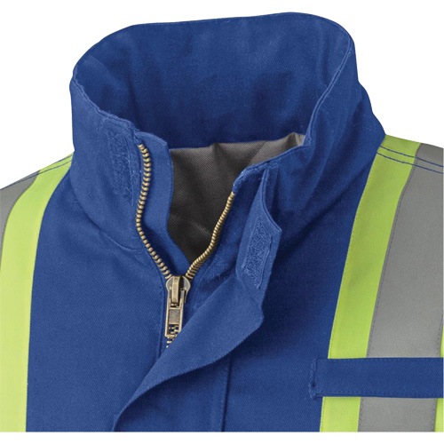 5523 Manteau de s&eacute;curit&eacute; ignifuge, Petit, Bleu royal, 58 cal/cm² Canadian Safety Group Inc.