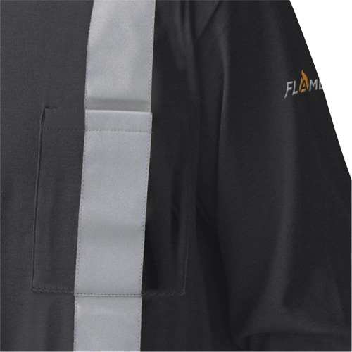 340SFA Chemise de s&eacute;curit&eacute; &agrave; manches longues ignifuge, Petit, Noir Canadian Safety Group Inc.